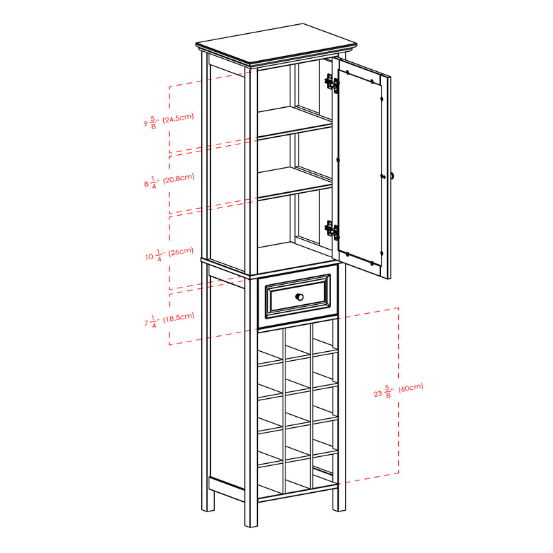 Burgundy - Wine Cabinet