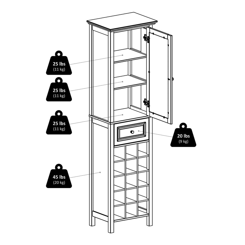 Burgundy - Wine Cabinet