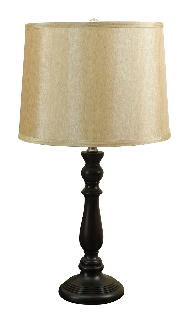 Baylee Table Lamp (Set-2), Gold Shade, Espresso Base - MyTinyHaus, [product_description]