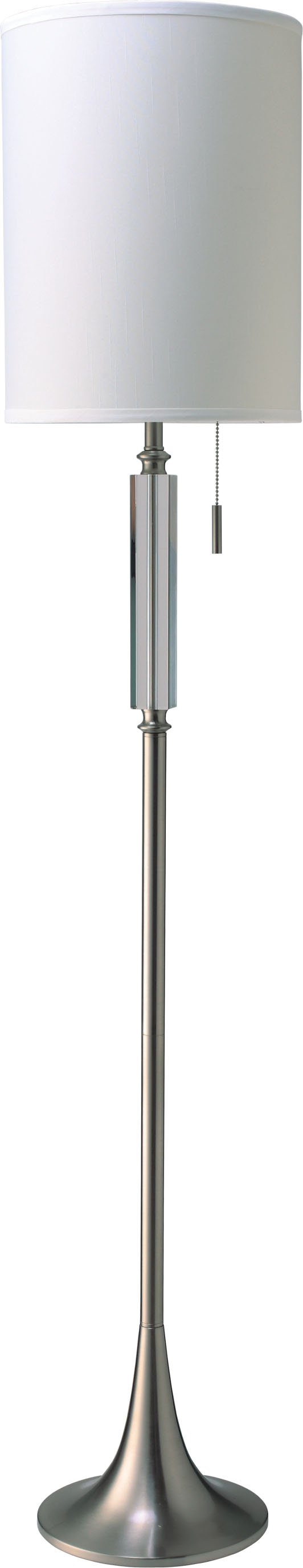 Cody Floor Lamp, Brushed Silver & Crystal - MyTinyHaus, [product_description]