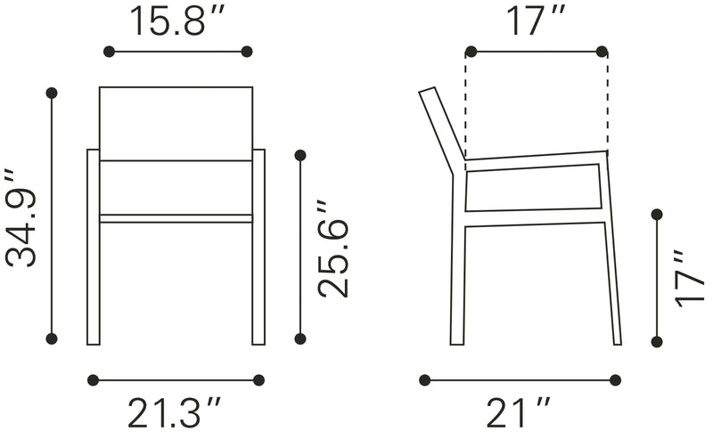 Metropolitan Arm Chair Set