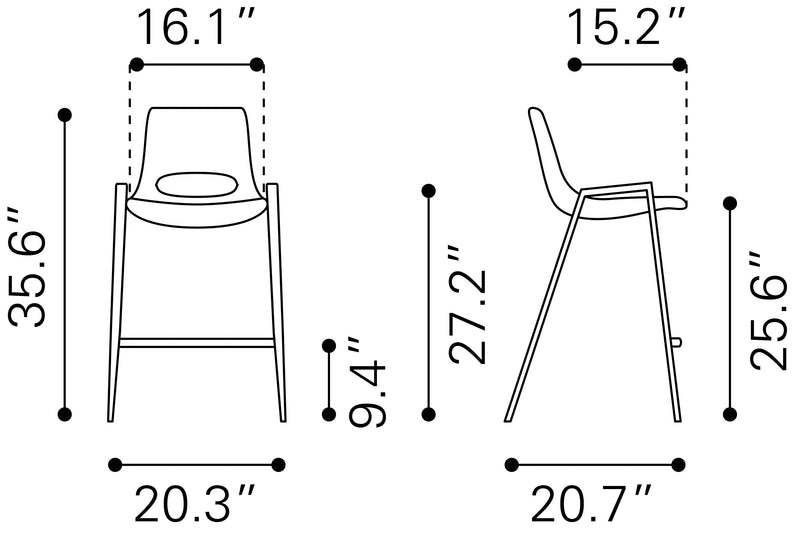 Desi Counter Chair Set