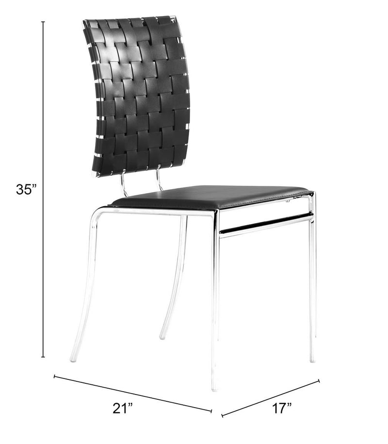 Criss Cross Dining Chair Set