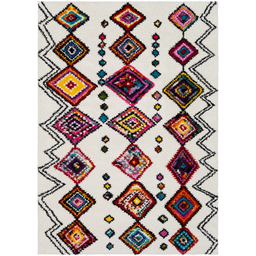 Surya Floor Coverings - RWS6206 Rainbow shag - 5' 3" x 7' 3" Area Rug